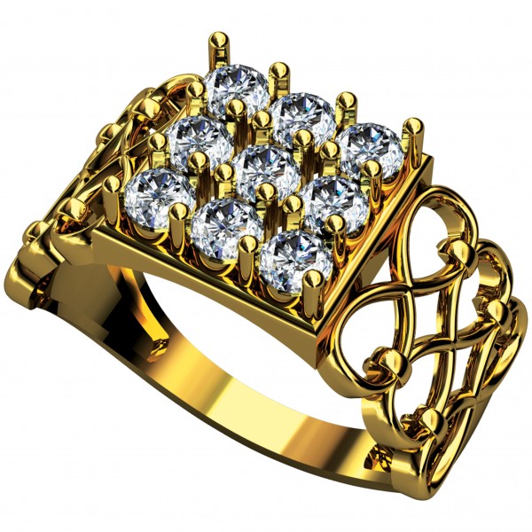 Diamond Gents Ring 4GRAA001